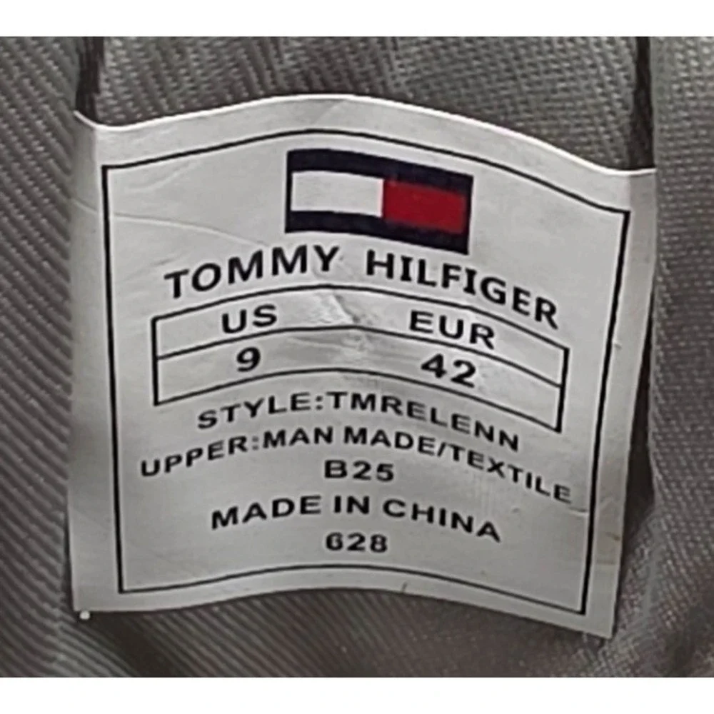 Tommy Hilfiger Gervis Men's Grey Boat Shoe Low Top‎ Lace Up Memory Foam Size 9M